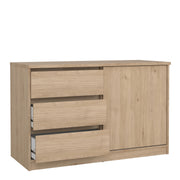 Naia Storage Unit with 1 Sliding Door and 3 Drawers in Jackson – Hickory Oak – image 4