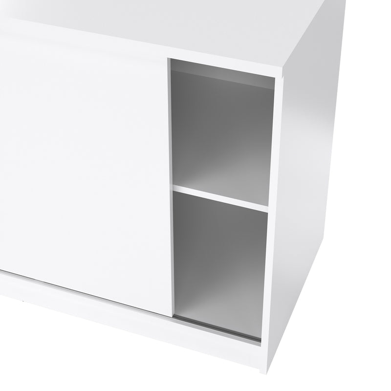 Naia Storage Unit with 1 Sliding Door and 3 Drawers in Jackson – White Gloss – image 8
