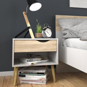 Oslo 3 Piece Bedroom Set White & Oak – image 5