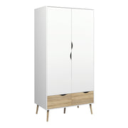 Oslo 4 Piece Bedroom Set White & Oak – image 7