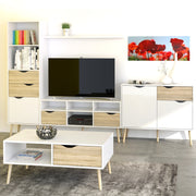 Oslo Sideboard Small 1 Drawer 2 Doors in White and Oak – image 8