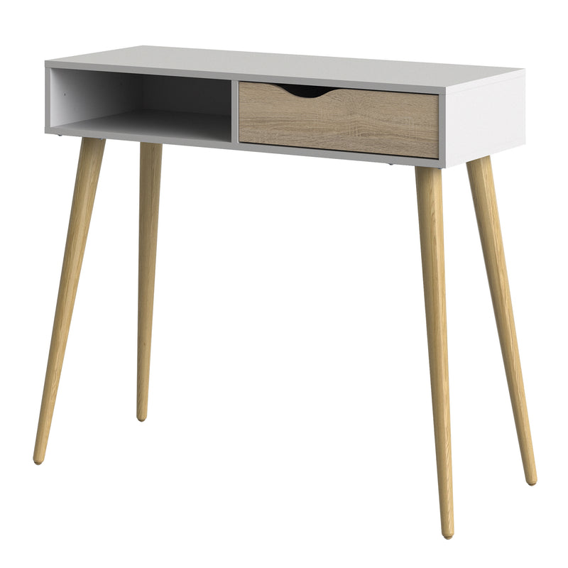 Oslo Console Table 1 Drawer 1 Shelf – Oak – image 3