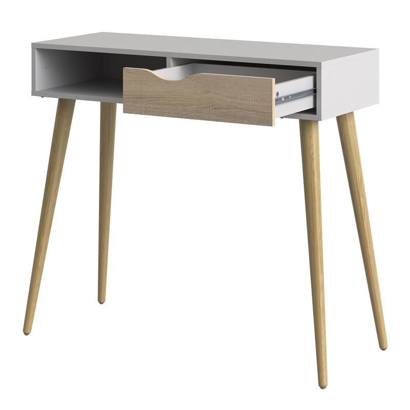 Oslo Console Table 1 Drawer 1 Shelf – Oak – image 4