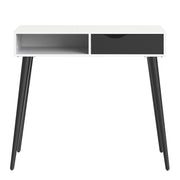 Oslo Console Table 1 Drawer 1 Shelf – Matt Black – image 2