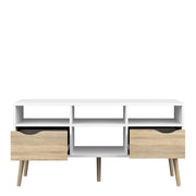 Oslo TV Unit Wide 2 Drawers 4 Shelves – image 4