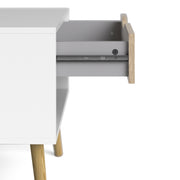 Oslo Bedside 1 Drawer in White and Oak (Package of 2.) – image 11