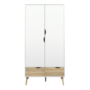 Oslo Wardrobe 2 Doors 2 Drawers – image 2