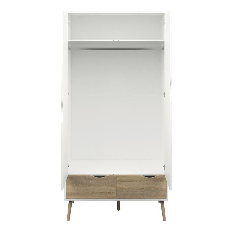 Oslo Wardrobe 2 Doors 2 Drawers – image 5