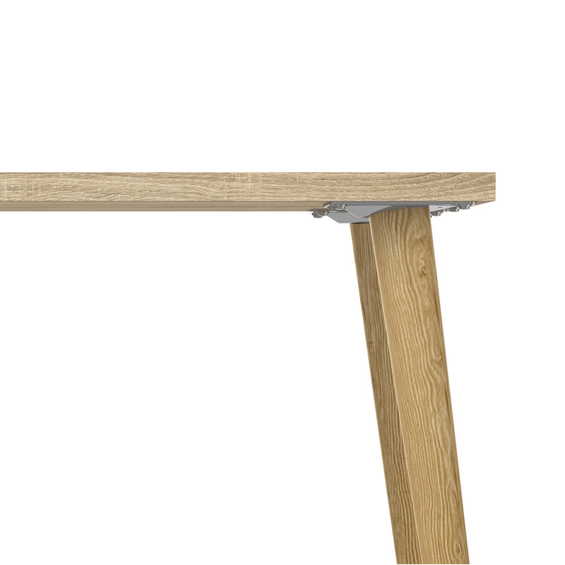 Oslo Desk 2 Drawer in White and Oak – image 8