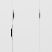 Oslo Wardrobe 3 Doors 3 Drawers in White and Oak – image 7