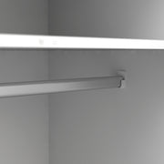 Oslo Wardrobe 3 Doors 3 Drawers in White and Oak – image 9