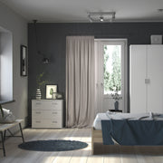 Space Package - Bedside 1 Drawer + Chest of 3 Drawers + Wardrobe with 2 Doors in White – image 12