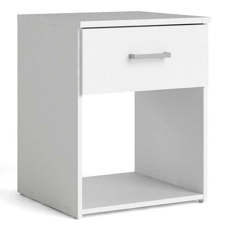 Space Package - Bedside 1 Drawer + Chest of 3 Drawers + Wardrobe with 2 Doors in White – image 2