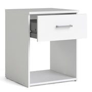 Space Package - Bedside 1 Drawer + Chest of 3 Drawers + Wardrobe with 2 Doors in White – image 3