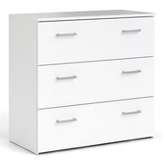 Space Package - Bedside 1 Drawer + Chest of 3 Drawers + Wardrobe with 2 Doors in White – image 6