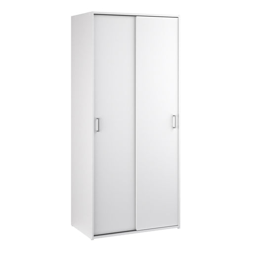 Space Wardrobe 2 Sliding Doors in White 1750 – image 1