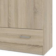 Space Wardrobe with 2 Doors , including 1 Drawer 1750 – Oak – image 10
