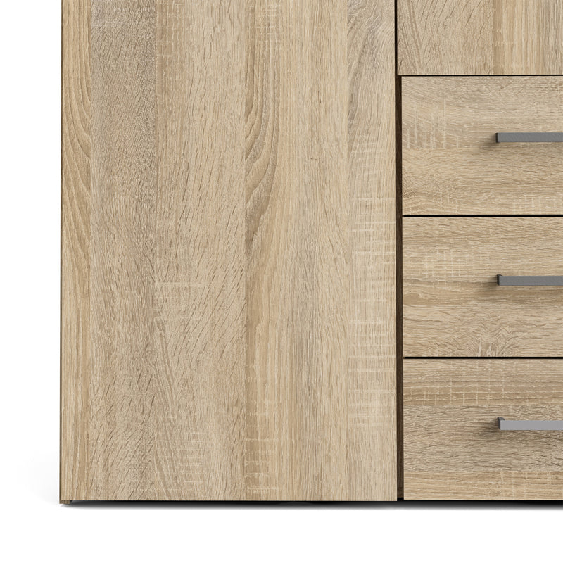 Space Wardrobe 4 Doors 3 Drawers 2000 – Oak – image 8