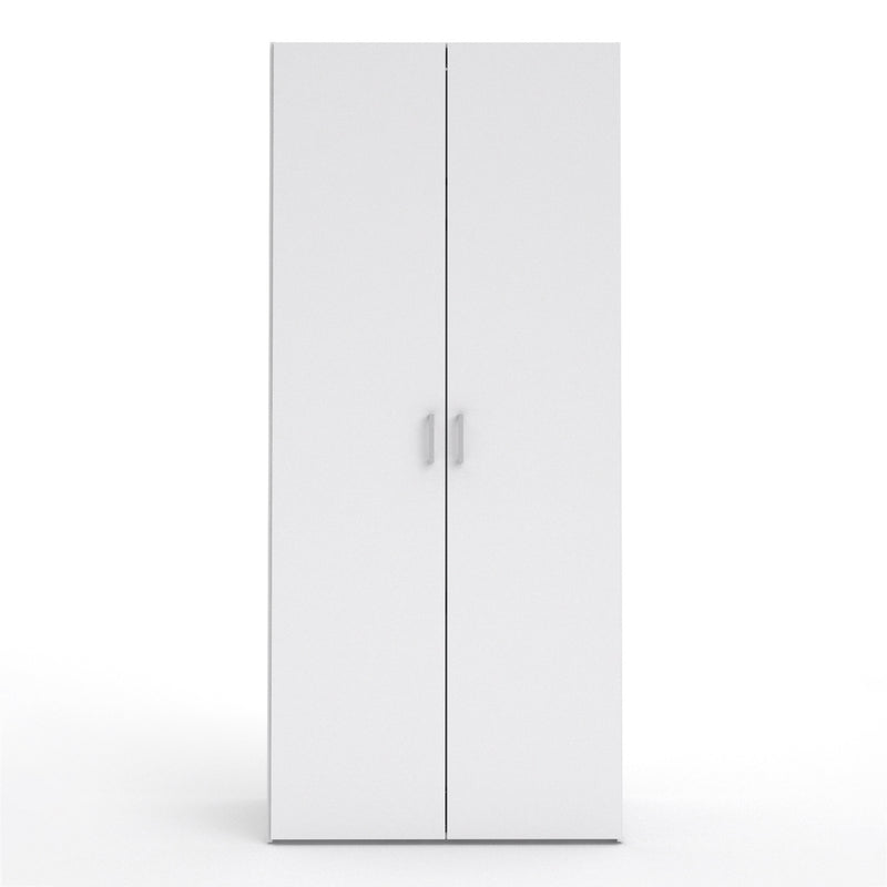 Space Wardrobe 2 Doors White 1750 – image 2