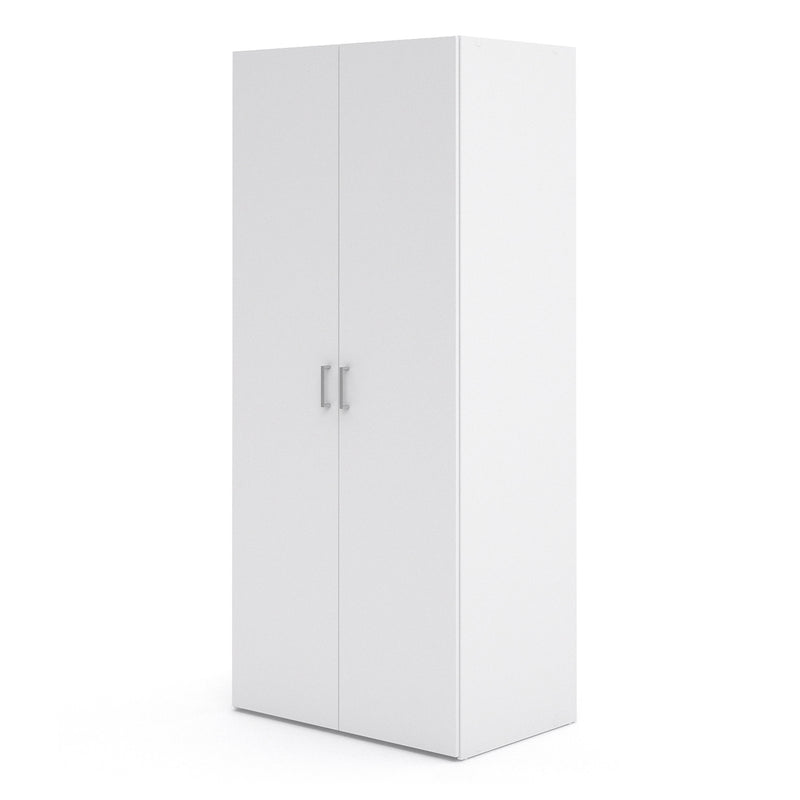 Space Wardrobe 2 Doors White 1750 – image 3