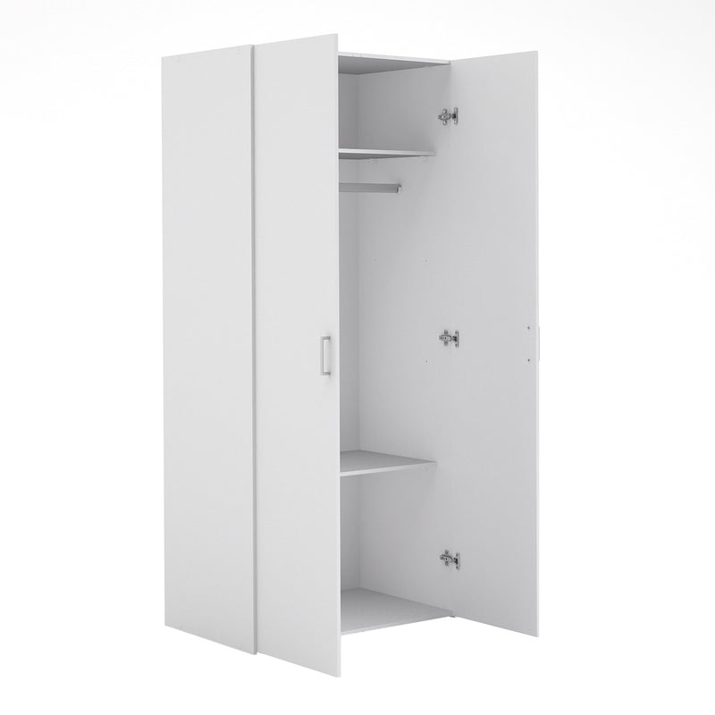 Space Wardrobe 2 Doors White 1750 – image 4