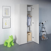 Space Wardrobe 2 Doors White 1750 – image 6