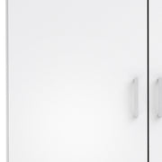 Space Wardrobe 2 Doors White 1750 – image 7