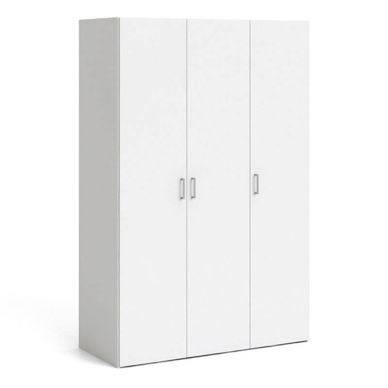 Space Wardrobe 3 Doors White 1750 – image 1