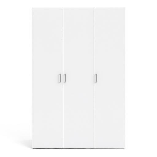 Space Wardrobe 3 Doors White 1750 – image 2