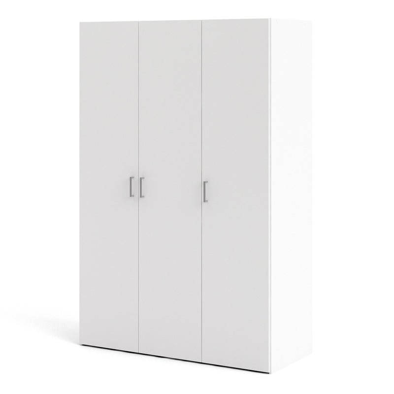 Space Wardrobe 3 Doors White 1750 – image 3