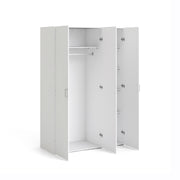 Space Wardrobe 3 Doors White 1750 – image 4