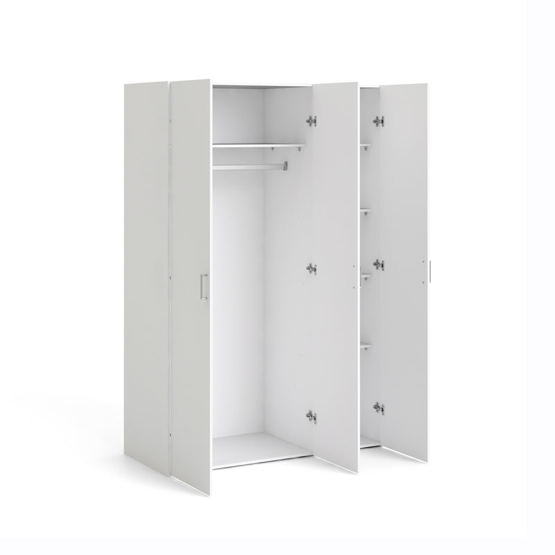 Space Wardrobe 3 Doors White 1750 – image 4