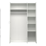 Space Wardrobe 3 Doors White 1750 – image 5