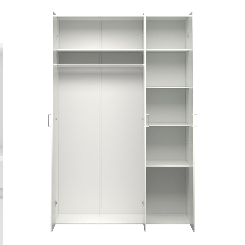 Space Wardrobe 3 Doors White 1750 – image 5