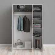 Space Wardrobe 3 Doors White 1750 – image 7