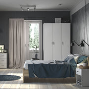 Space Wardrobe 3 Doors White 1750 – image 8