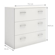 Space Chest of 3 Drawers – White – image 12