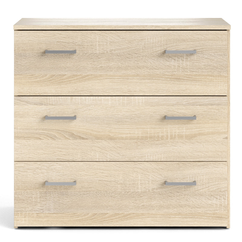 Space Chest of 3 Drawers – Oak – image 2