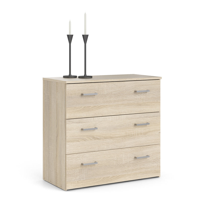 Space Chest of 3 Drawers – Oak – image 8