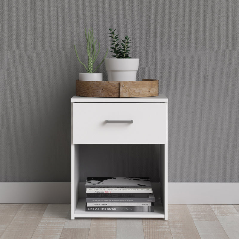 Space Bedside 1 Drawer – White – image 8