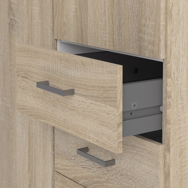 Space Wardrobe 2 Doors 3 Drawers 2000 – Oak – image 10