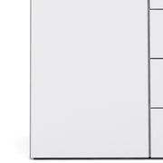 Space Wardrobe 2 Doors 3 Drawers White 1750 – image 8