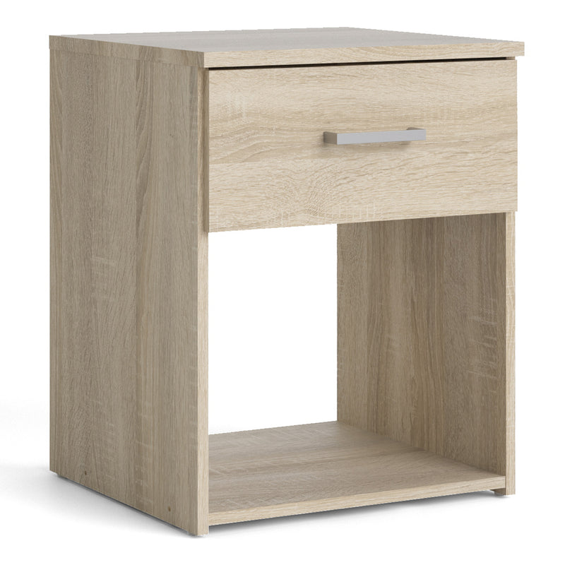 Space Package - Bedside 1 Drawer + Chest of 3 Drawers + Wardrobe with 2 Doors + 1 Drawer in Oak – image 2