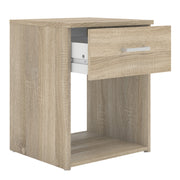 Space Package - Bedside 1 Drawer + Chest of 3 Drawers + Wardrobe with 2 Doors + 1 Drawer in Oak – image 3