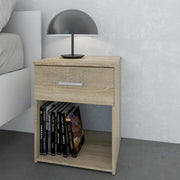 Space Package - Bedside 1 Drawer + Chest of 3 Drawers + Wardrobe with 2 Doors + 1 Drawer in Oak – image 4