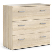 Space Package - Bedside 1 Drawer + Chest of 3 Drawers + Wardrobe with 2 Doors + 1 Drawer in Oak – image 6