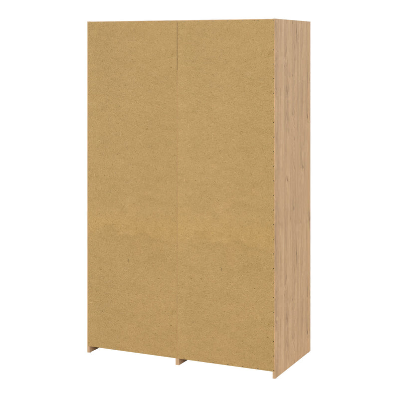 Line Wardrobe with 2 Doors 2 Drawers in Jackson Hickory Oak – image 4