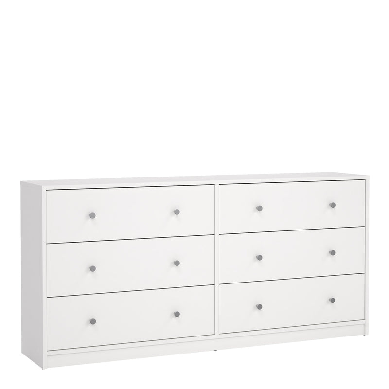 May Chest of 6 Drawers (3+3) – White – image 1