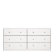 May Chest of 6 Drawers (3+3) – White – image 2