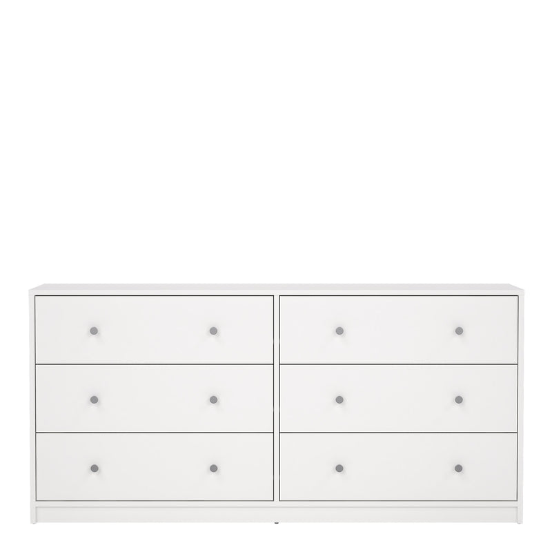 May Chest of 6 Drawers (3+3) – White – image 2